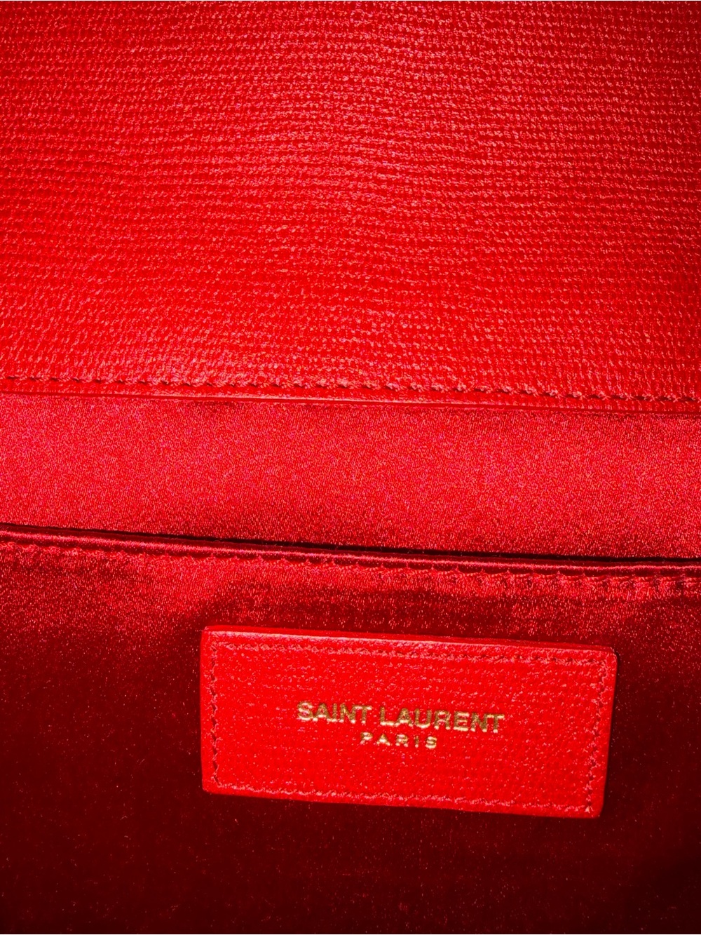 Yves Saint Laurent Leather Clutch in Red - Picture 12 of 15